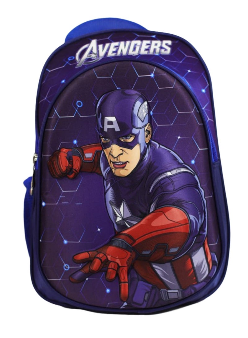 MAM Wide original captain America Disney trendy school baded multizips bag backpack - Image 1